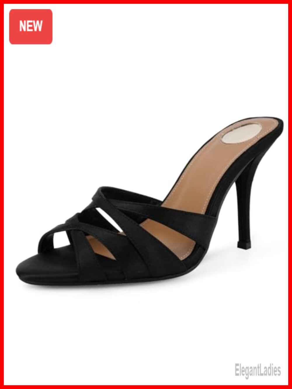 Women's Strappy Kitten Heels Satin Pointed Toe Dress Sandals | Wedding Guest